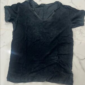 Cotton citizen Black Women's V-Neck Top